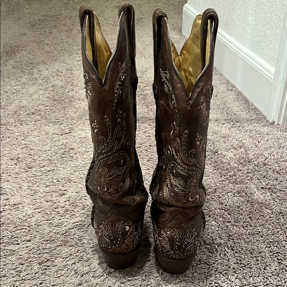 Corral EUC Brown Embroidered Women’s Western Boots - Picture 4 of 15